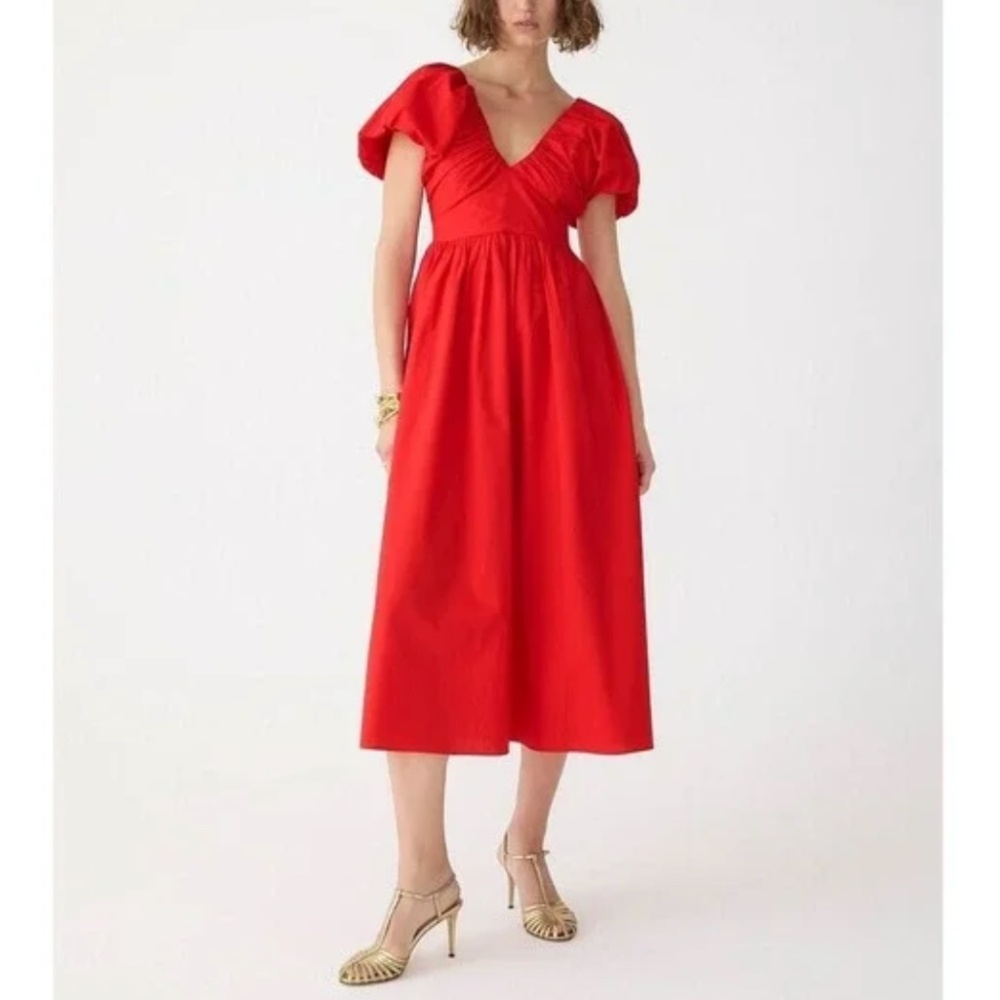 NWT J. Crew Cecily Dress in Cotton Poplin Size 6